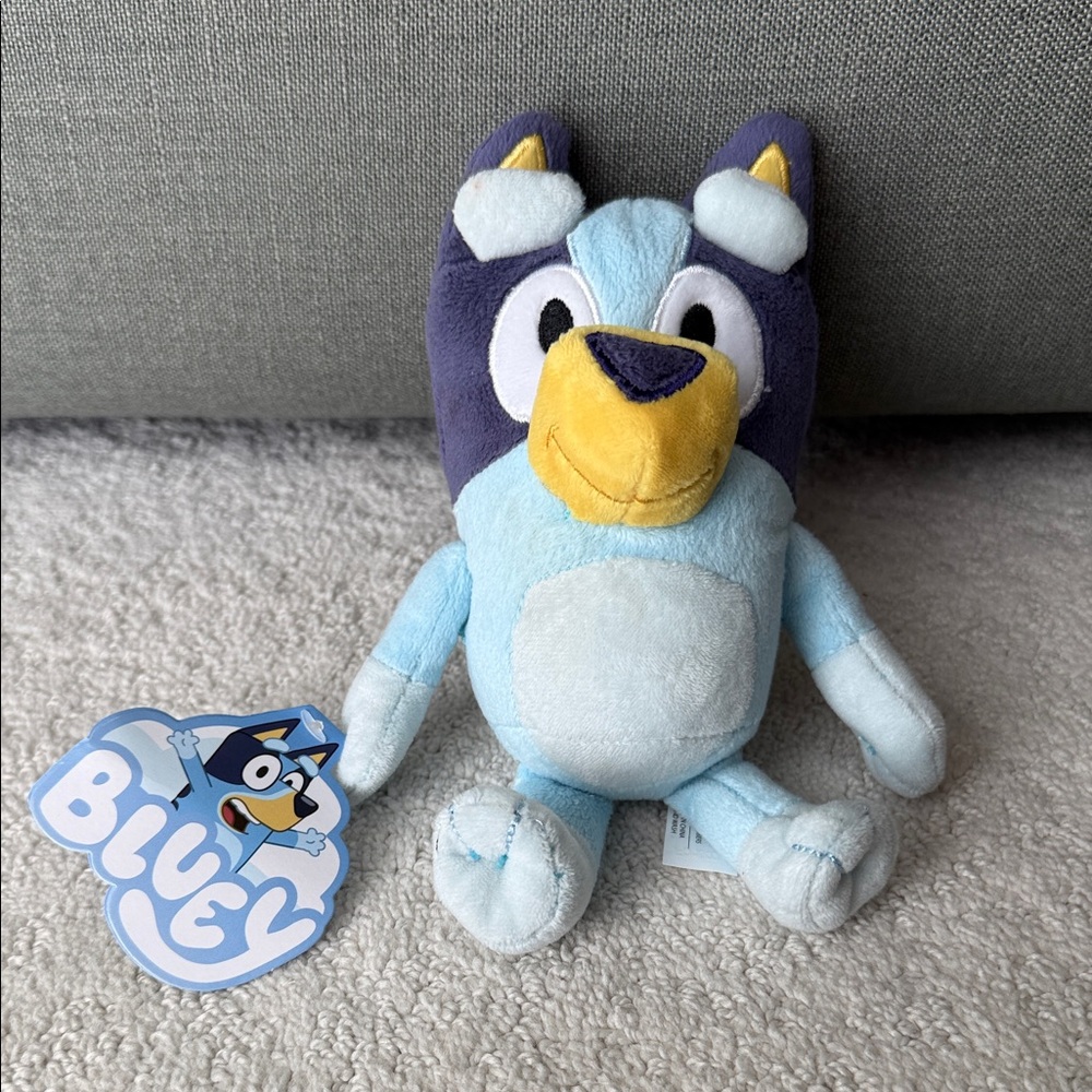 Bluey Plush Toy - Light Blue and Yellow